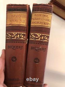 14 RARE antique 1800s illust. Vol. DICKENS WORKS, David Copperfield