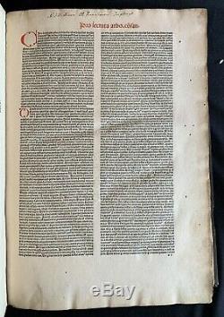 1491 Two Rare Fundamental Incunabula Of Canon Law In A Fine Contemporary Binding