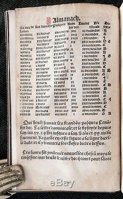1504 Ecessively Rare Book Of Hours Printed On Vellum By Chappiel For Hardouin