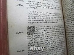 1585 SET of 5 SERMONS for WHOLE YEAR in LATIN antique PARIS 16th CENTURY RARE