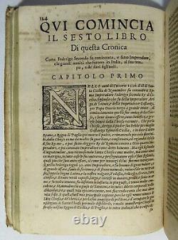 1587 STORIA DI GIOVANNI VILLANI Florence Italy History ANTIQUE VELLUM BOOK Rare