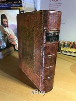 1599 Geneva Holy Bible-London 420 Years Old! Excellent Condition-RARE ANTIQUE