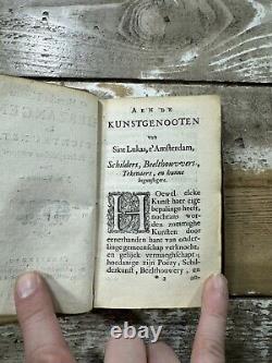 1654 Antique Vellum Poetry Book Q. Horatius Flaccus Lierzangen En Dichtkunst