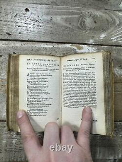 1654 Antique Vellum Poetry Book Q. Horatius Flaccus Lierzangen En Dichtkunst