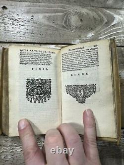 1654 Antique Vellum Poetry Book Q. Horatius Flaccus Lierzangen En Dichtkunst