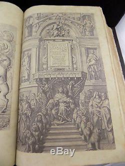 1659/60 King James Elephant Folio Antique Rare Leather Display Family Holy Bible