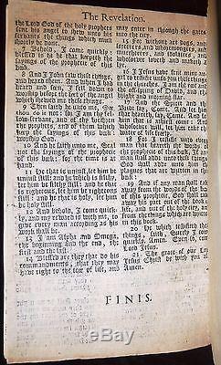 1670 Rare Unrecorded! Black-letter King James New Testament Antique Bible 1611