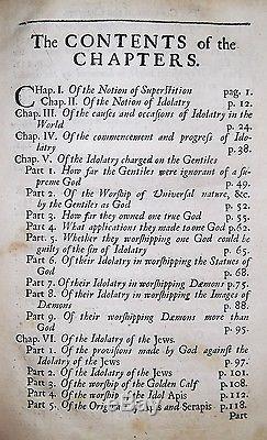 1678 RARE 1ST-ED FORMS OF IDOLARTY+SUPERSTITION Antique Christianity Bible Jesus