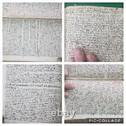 16th C-17th C. Theology Manuscript Book Calligraphy Handwritten 872 Pages RARE