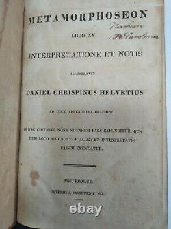 1708SERMONS DE MASSILPOPE'S POEMSAntique 7 Leather Book LotOld SetVERY RARE