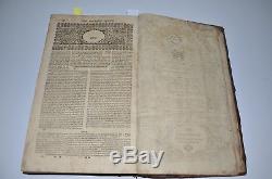 1727 Tur Amazing wooden binding rare book Judaica Hebrew antique signatures WOW