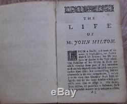 1746 Antique Very Rare Book Paradise Lost, a Poem in Twelve Books by J. Milton