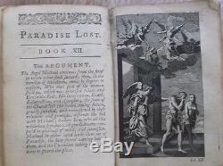 1746 Antique Very Rare Book Paradise Lost, a Poem in Twelve Books by J. Milton