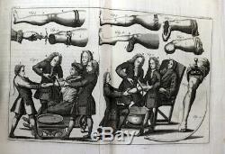 1757 Old Antique 18th Century Heister Surgery 6th Edition 40 Plates Medical Rare