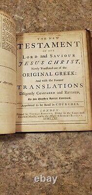 1761 Mark Baskett Holy Bible With Apocrypha, rare bible, antique bible, old bible