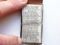 1788 Miniature Book London Almanac/almanack In Leather Wallet- Georgian -rare