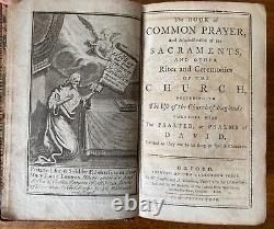 1789 Antique English Book of Common Prayer OXFORD, Leather Binding RARE