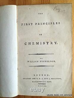 1790 Antique Chemistry Science Illustrated Rare First Edition Combustion Acid