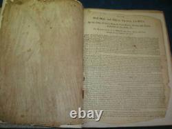 1793 Large ANTIQUE FAMILY BIBLE. Printed by Mark & Charles Kerr. Rare