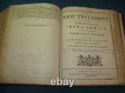 1793 Large ANTIQUE FAMILY BIBLE. Printed by Mark & Charles Kerr. Rare