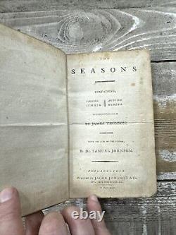 1795 Antique American Poetry Book The Seasons James Thomson