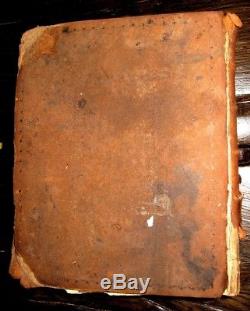 1795 HOLY BIBLE Family RARE Scottish IMPRINT Leather ANTIQUE Edinburgh COLONIAL