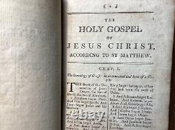 1797 Antique RARE CATHOLIC NEW TESTAMENT HOLY BIBLE Rheims Douay Challoner