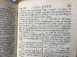 1797 Antique RARE CATHOLIC NEW TESTAMENT HOLY BIBLE Rheims Douay Challoner