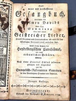 1799 Scarce Book GERMAN EVANGELICAL REFORMED GESANGBUCH Pennsylvania Dutch rare
