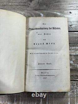 1817 Antique RARE Book Die Staatshaushaltung der Athener State budget. Athens