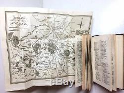1825 Picture of PARIS RARE Antique Guide Illustrated MAPS France English Travel
