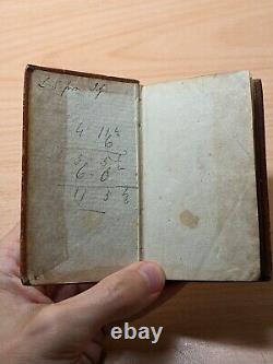 1826 Simms & McIntyre's Ready Reckoner Miniature Ultra Rare Antique book leather