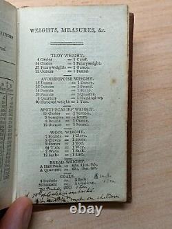 1826 Simms & McIntyre's Ready Reckoner Miniature Ultra Rare Antique book leather