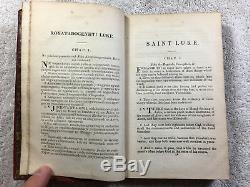 1833 English and Mohawk Indian Parallel Gospel of St. Luke Bible Antique Rare