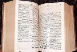 1833 RARE NOAH WEBSTER HOLY BIBLE 1ST-ED! Antique Christian Religious Dictionary