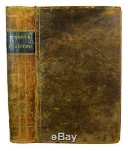 1841 New York History Cities Towns 230 Rare Engravings Map Leather Antique Book