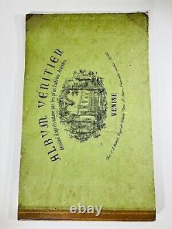 1844 Album Venitien RARE Antique Venise Book Hand Coloured Lithographed Plates