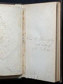 1845 1ST ED INSCRIBED NORMAN'S NEW ORLEANS AND ENVIRONS With RARE MAP ILLUSTRATED
