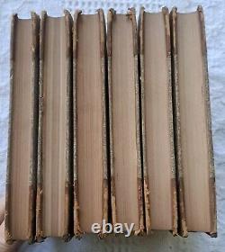 1851-54. 1st Ed. Victorian Novels By Douglas Jerrold. Rare Leather Decor Staging