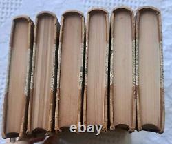 1851-54. 1st Ed. Victorian Novels By Douglas Jerrold. Rare Leather Decor Staging