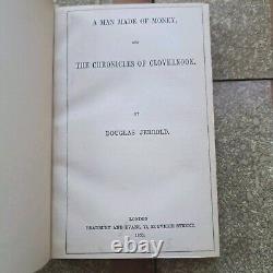 1851-54. 1st Ed. Victorian Novels By Douglas Jerrold. Rare Leather Decor Staging