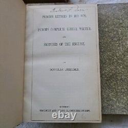 1851-54. 1st Ed. Victorian Novels By Douglas Jerrold. Rare Leather Decor Staging