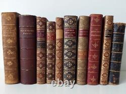 1854- 1926 ANTIQUE FINE BINDING x10 JOBLOT RARE BOOKS COLLECTOR RARE TITLES