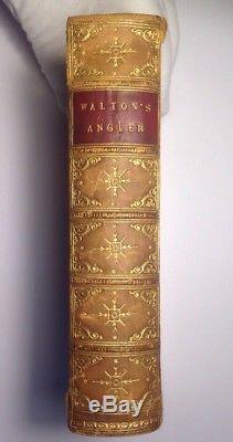 1856 The Complete Angler, Izaak Walton Charles Cotton, Illustrated Antique Rare