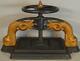 18603 Early Cast Iron Book Press With Dolphin Heads Rare