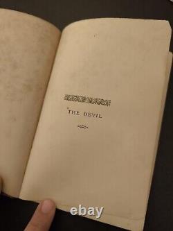 1871 Antique Book The Devil His Origin Rare London Satan History