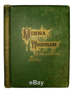 1871 Rare ALICE IN WONDERLAND Imitator MINNA IN WONDERLAND Illustrated ANTIQUE
