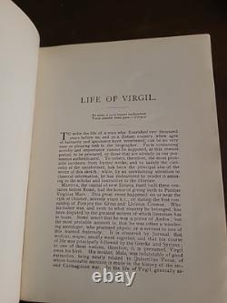 1880 Antique Rare Book THE WORKS OF VIRGIL Translated by John Dryden