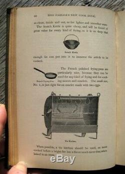 1881 ANTIQUE COOKBOOK Cookery Victorian Vintage Recipes Parloa Pastry Rare Old