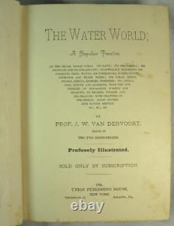 1885 Antique Book The Water World Hard Cover Book Very Good Rare